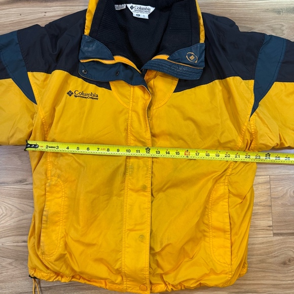 Columbia Bugaboo Jacket Women’s XL Yellow Black Vintage - Picture 4 of 10